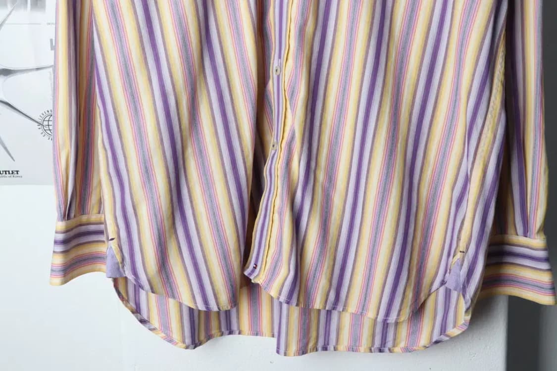 (M-L) 타미힐피거 셔츠 남방 고급원단 올드스쿨-13BAA 상품이미지4