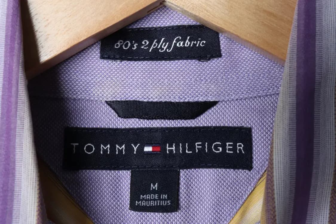 (M-L) 타미힐피거 셔츠 남방 고급원단 올드스쿨-13BAA 상품이미지5