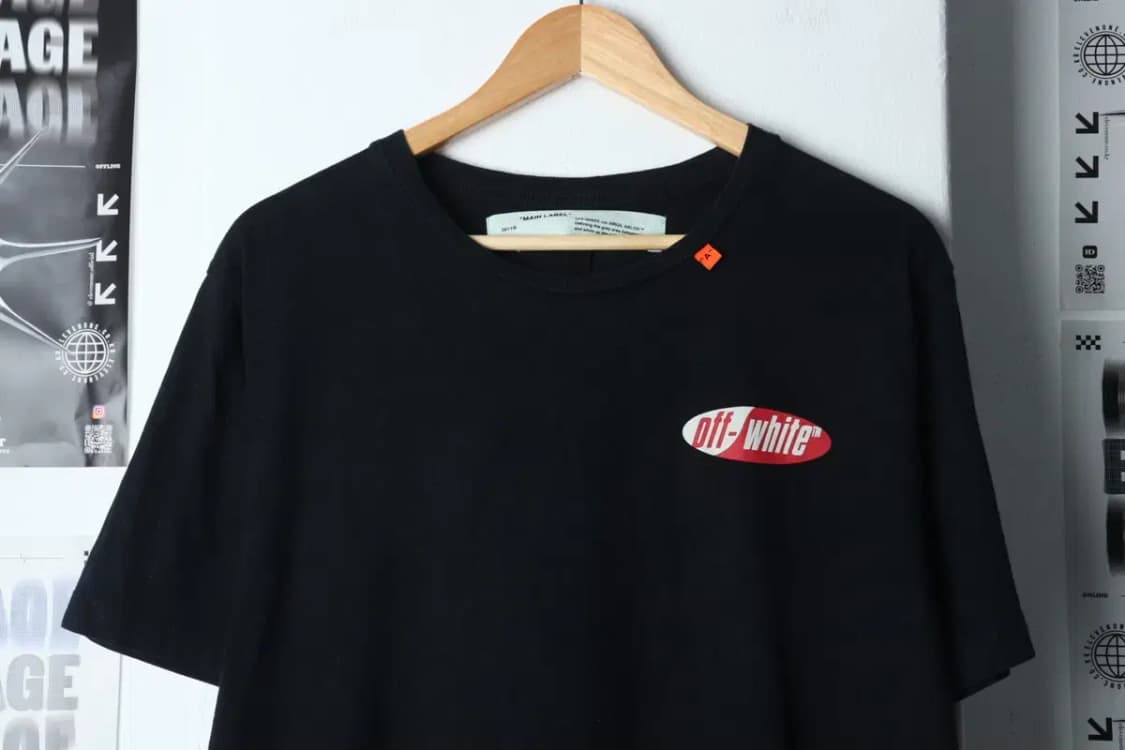 (L-XL) 브랜드빈티지 반팔 티셔츠 오프화이트 블랙-13BED 상품이미지3