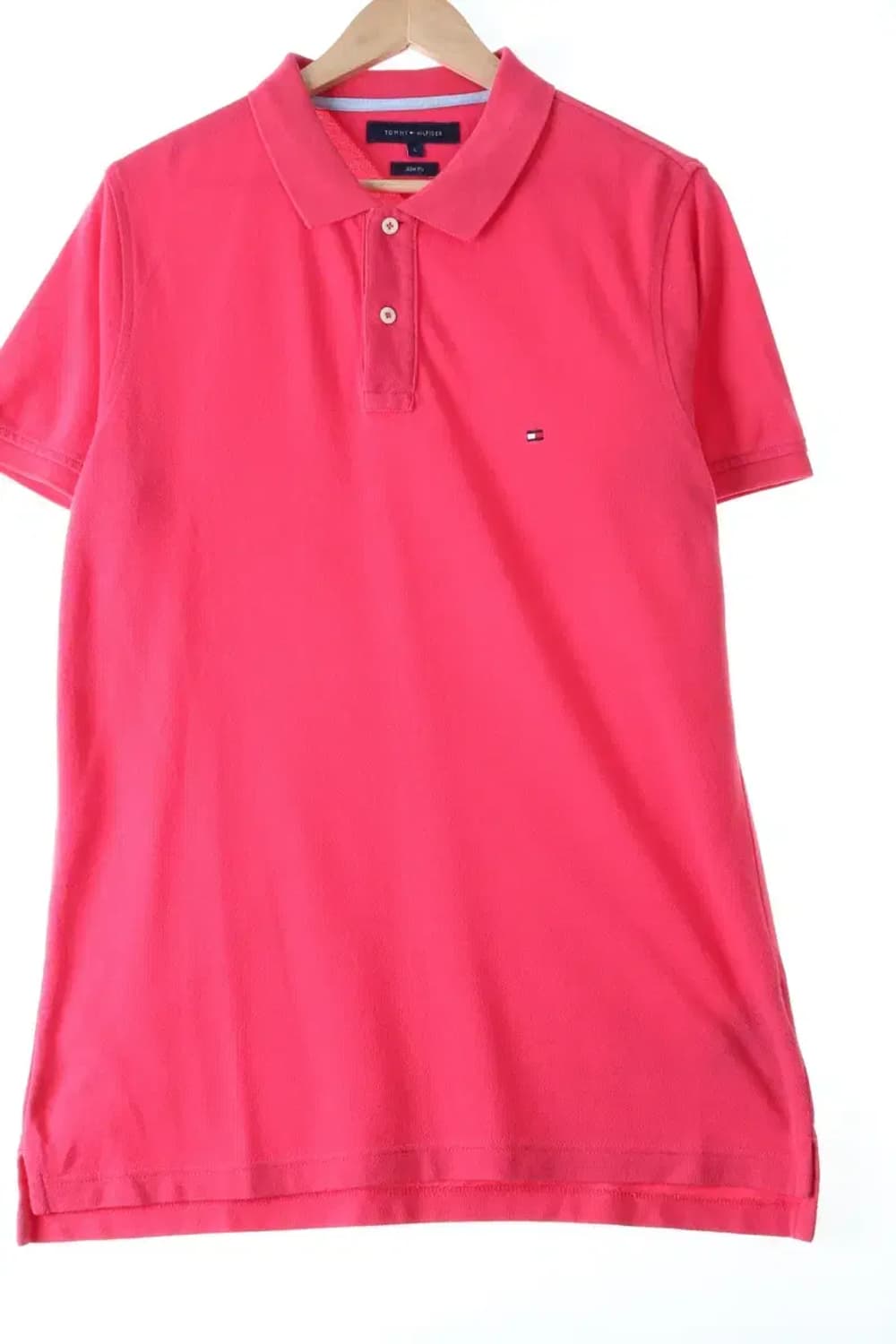 (L-2XL) 타미힐피거 반팔 카라 티셔츠 블랙 그레이-13C42 상품이미지1