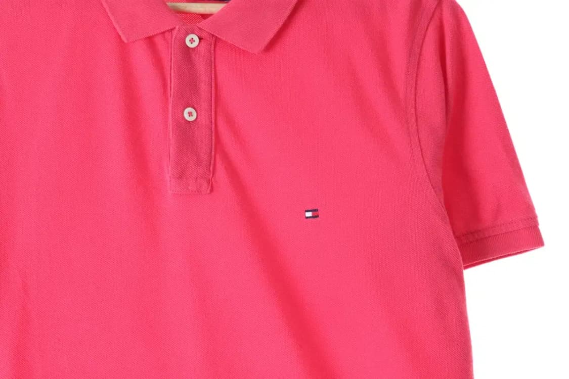 (L-2XL) 타미힐피거 반팔 카라 티셔츠 블랙 그레이-13C42 상품이미지4