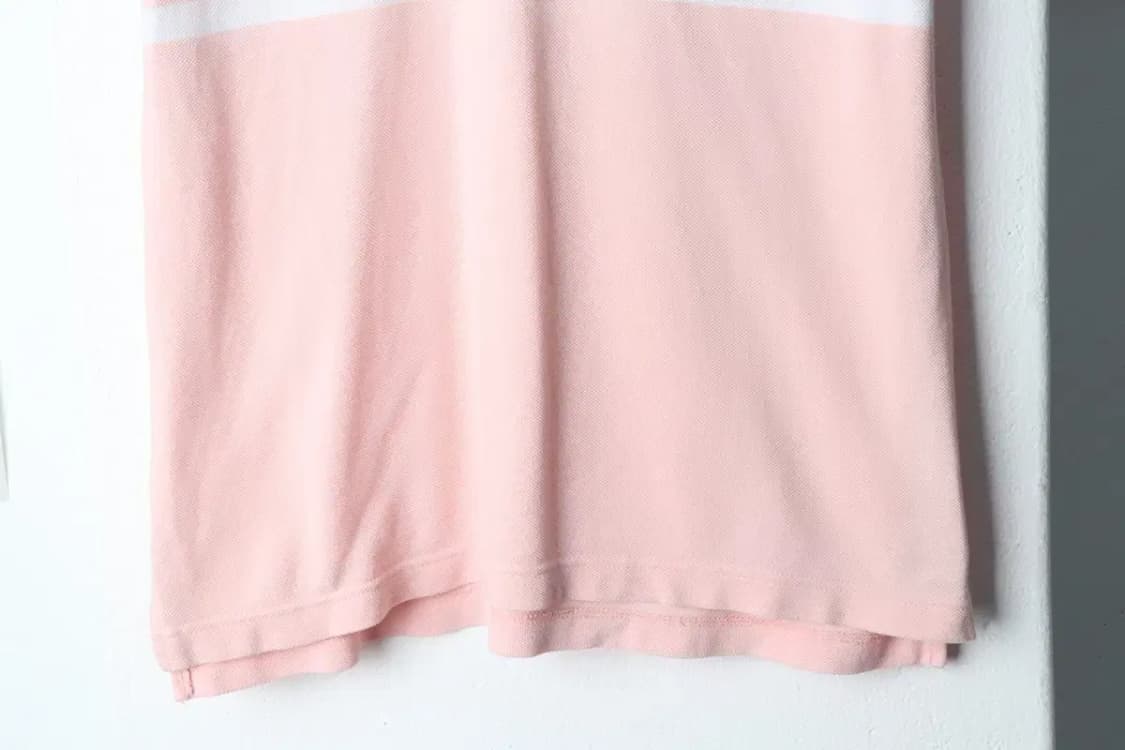 (M) 라코스테 반팔 카라 티셔츠 스트라이프 핑크-13CE2 상품이미지4