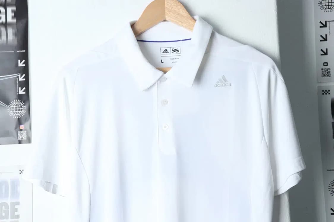 (L) 아디다스 반팔 카라 티셔츠 기능성 화이트-13CEB 상품이미지3