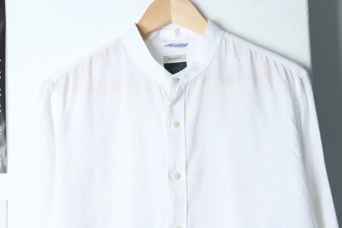 (L) 헨리코튼 셔츠 남방 린넨 마 화이트-13D2D 상품이미지3