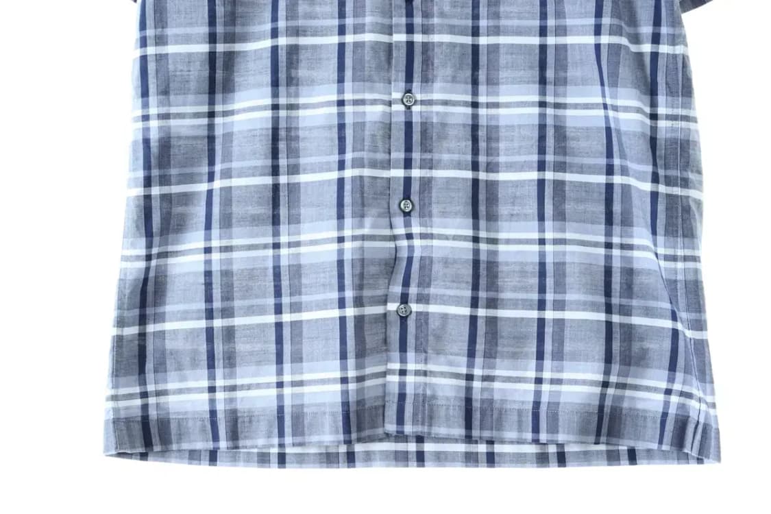 (M) 닥스 반팔셔츠 남방 체크 얇은소재-13D6C 상품이미지3