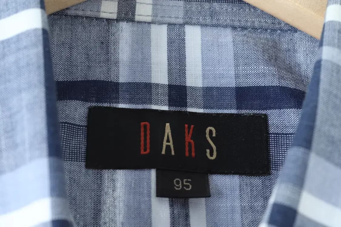 (M) 닥스 반팔셔츠 남방 체크 얇은소재-13D6C 상품이미지5