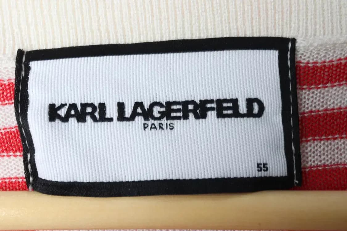 W(S) 칼라거펠트 드레스 원피스 스트라이프 니트 가디건-13DBF 상품이미지5