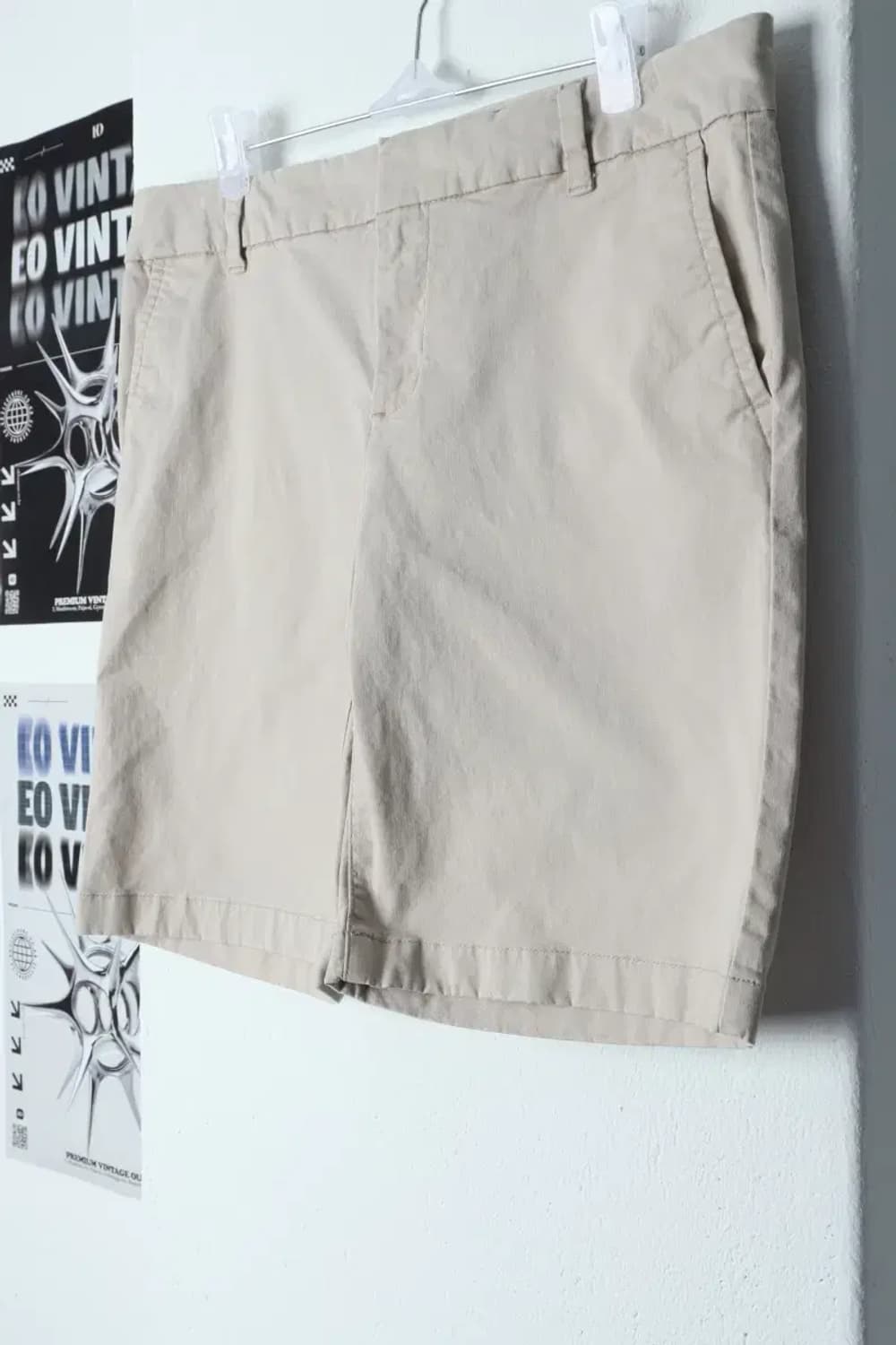 W(2XL-3XL) 타미힐피거 반바지 팬츠 빅사이즈 베이지 면-1C20 상품이미지1