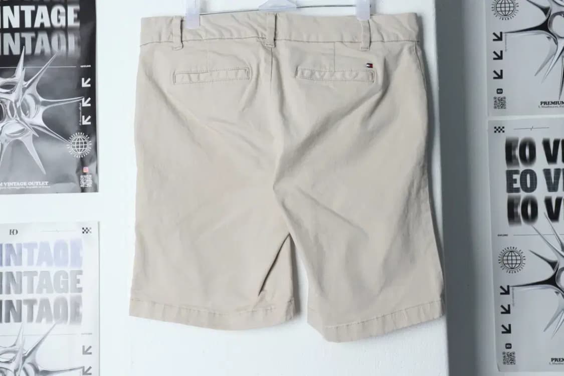 W(2XL-3XL) 타미힐피거 반바지 팬츠 빅사이즈 베이지 면-1C20 상품이미지3