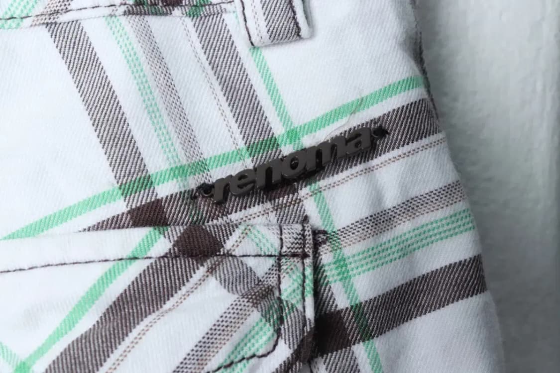 (L-XL) 레노마 반바지 팬츠 체크 면 한정판-1C7A 상품이미지4