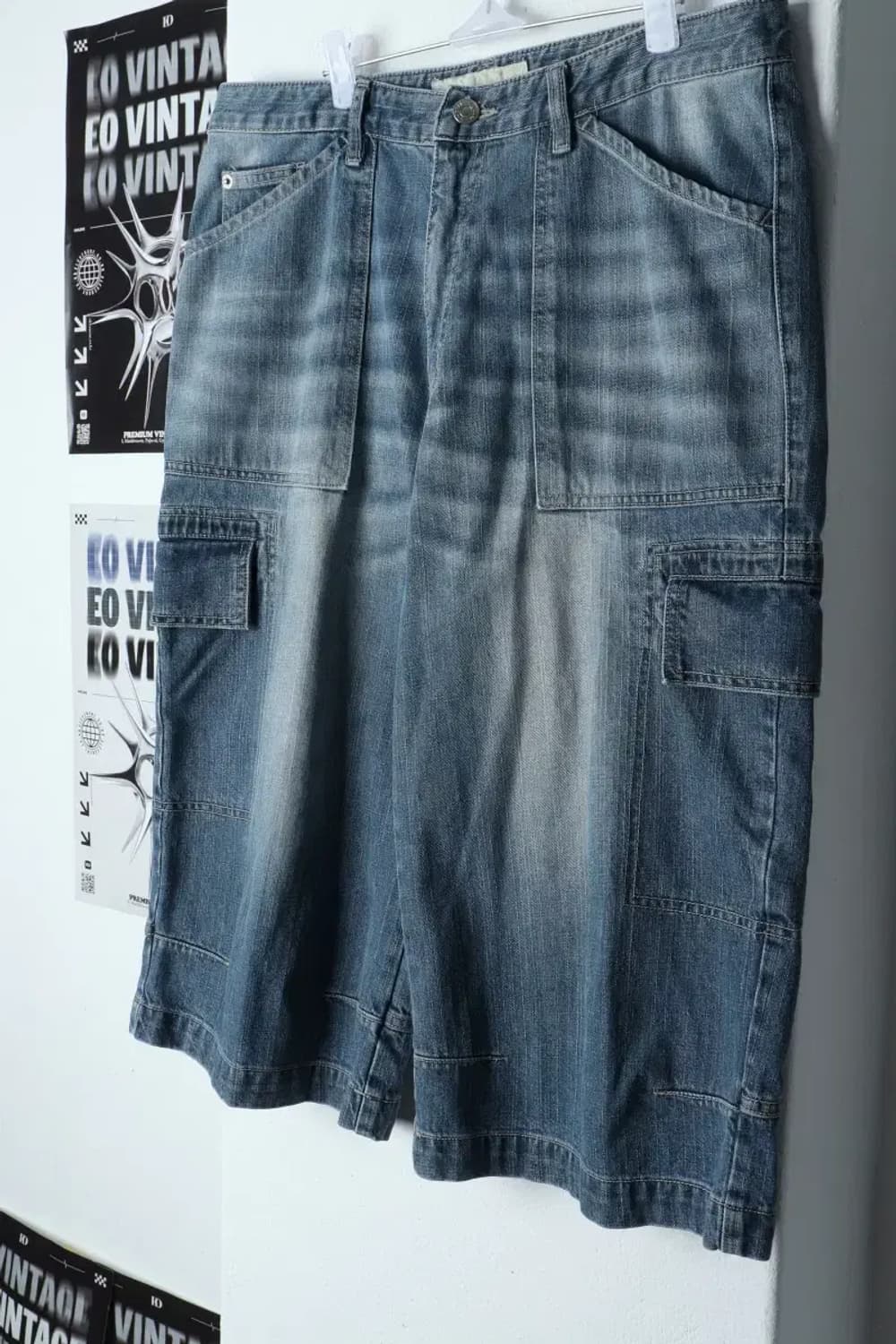 (XL-2XL) 브랜드빈티지 반바지 팬츠 수비 빅사이즈 데님-1C7B 상품이미지1