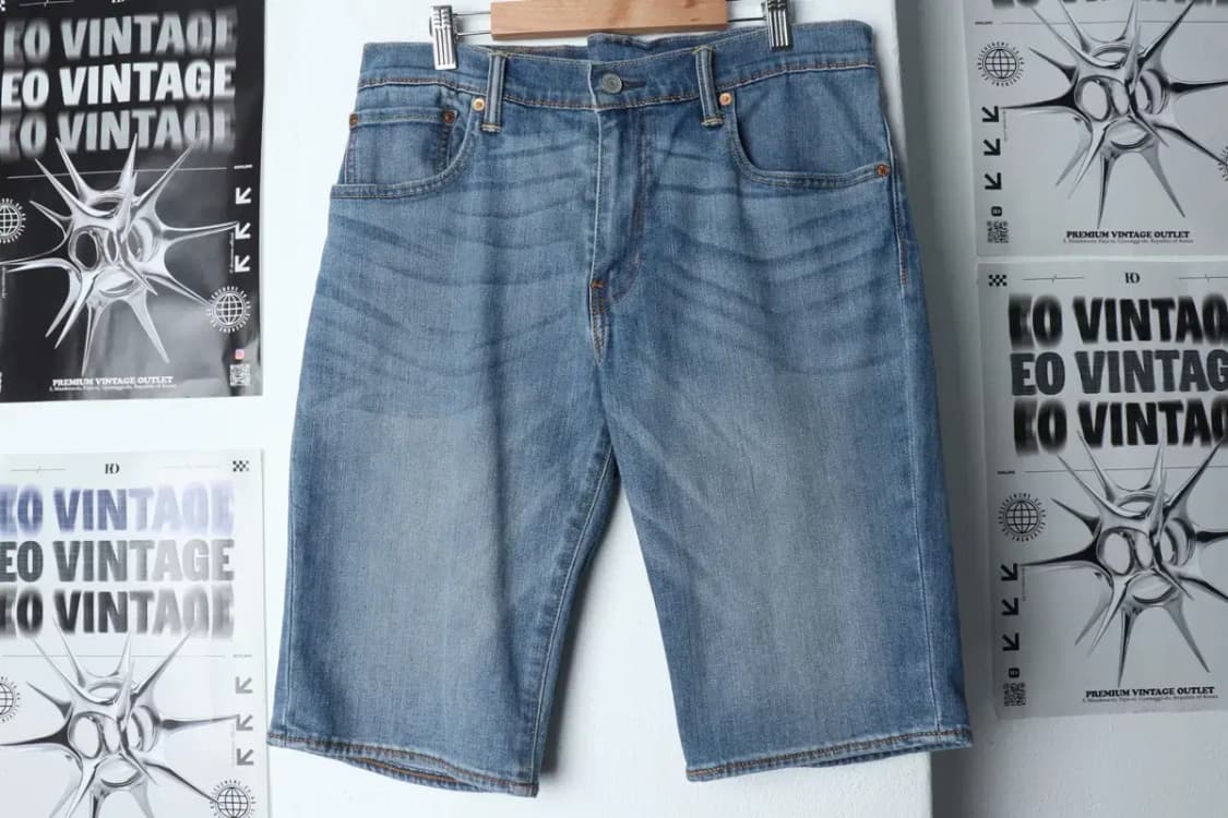 (L) 리바이스 반바지 팬츠 데님 청-1C81 상품이미지2