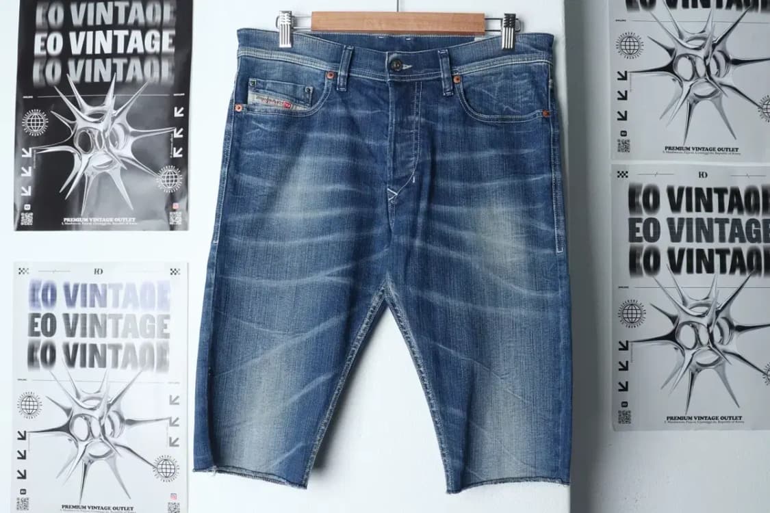 (L-XL) 디젤 반바지 팬츠 데님 이태리-1C83 상품이미지2