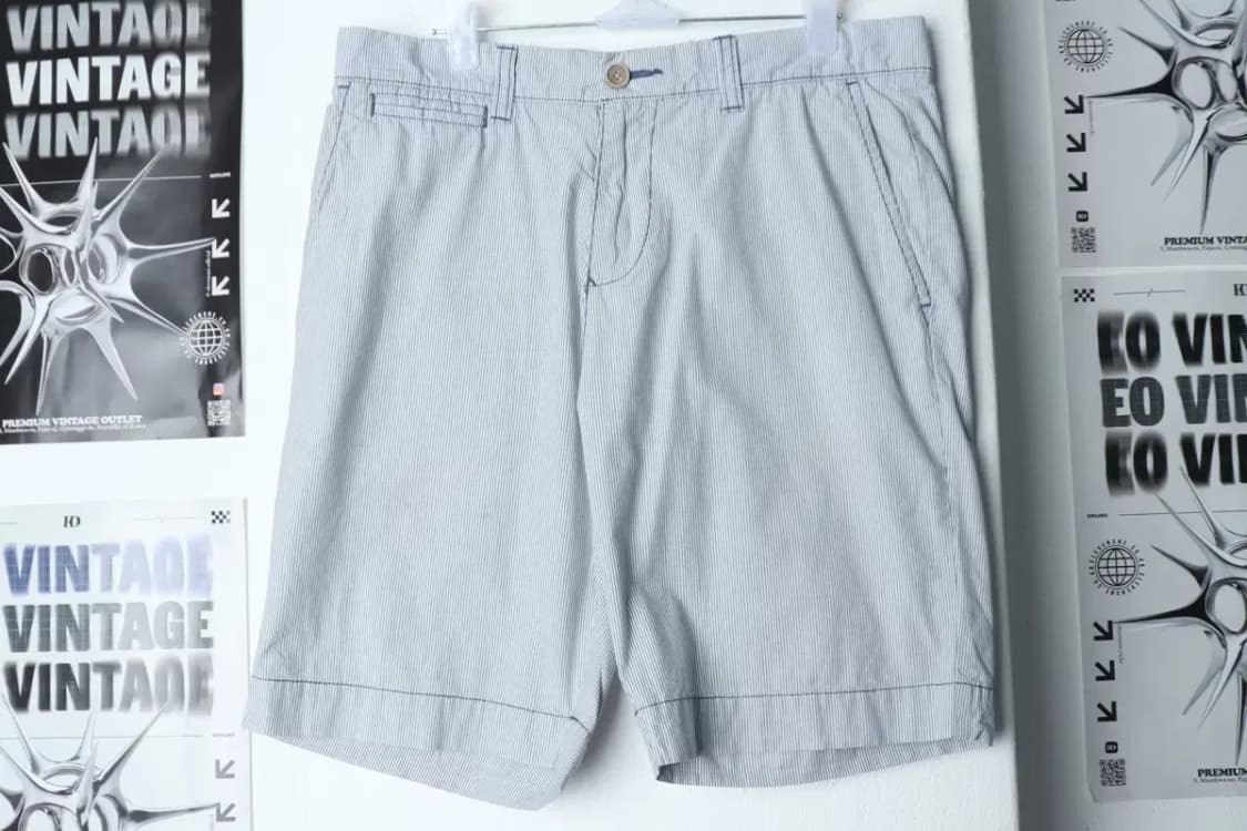 (S-L) 타미힐피거 반바지 팬츠 작은오염 스트라이프 면-1C93 상품이미지2