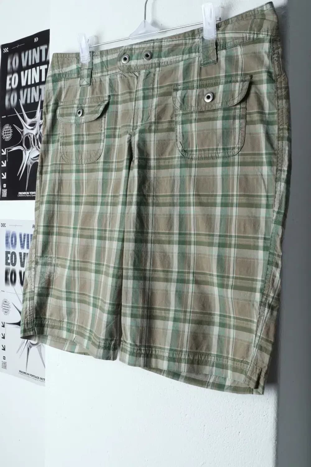 W(2XL-3XL) 컬럼비아 반바지 팬츠 빅사이즈 체크 면-1CF4 상품이미지1