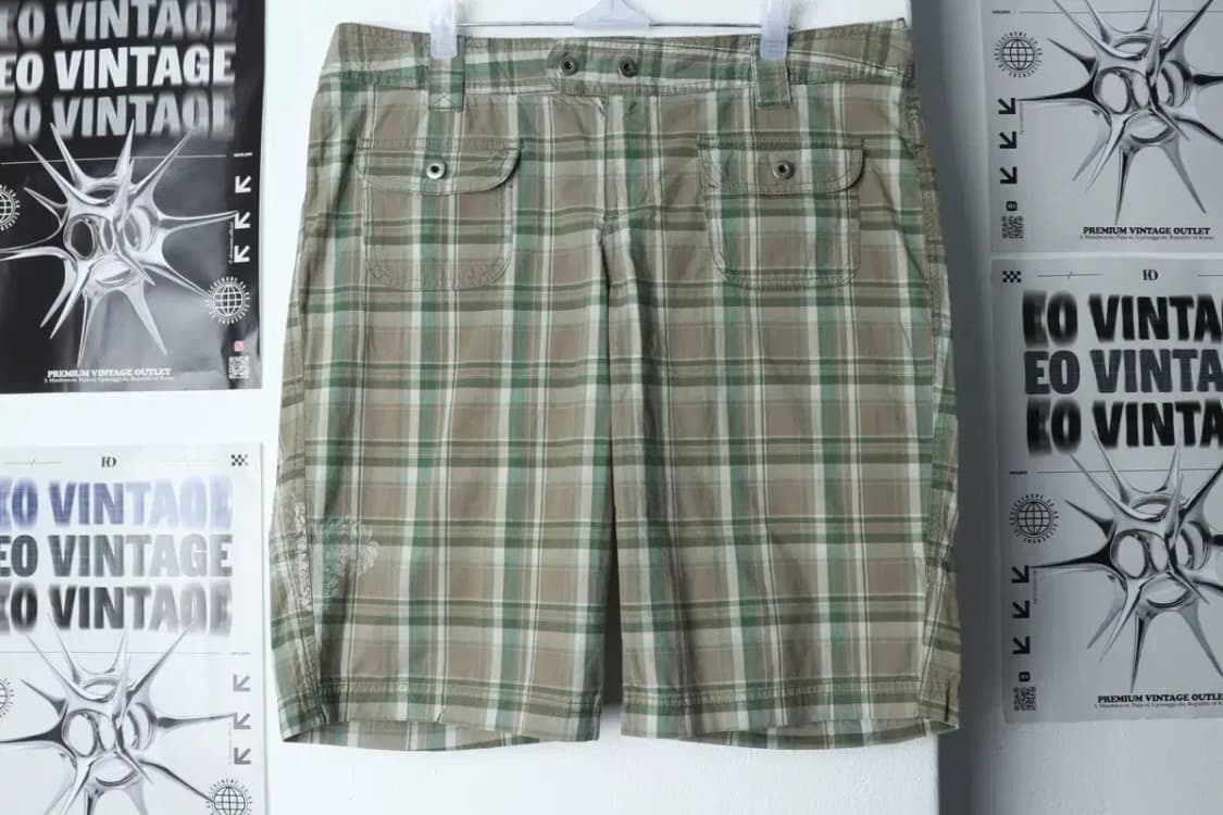 W(2XL-3XL) 컬럼비아 반바지 팬츠 빅사이즈 체크 면-1CF4 상품이미지2