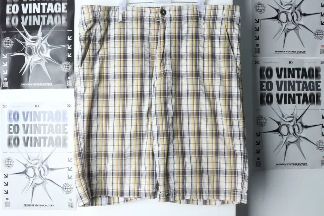 (4XL-5XL) 리바이스 반바지 팬츠 빅사이즈 체크 면-1D48 상품이미지2