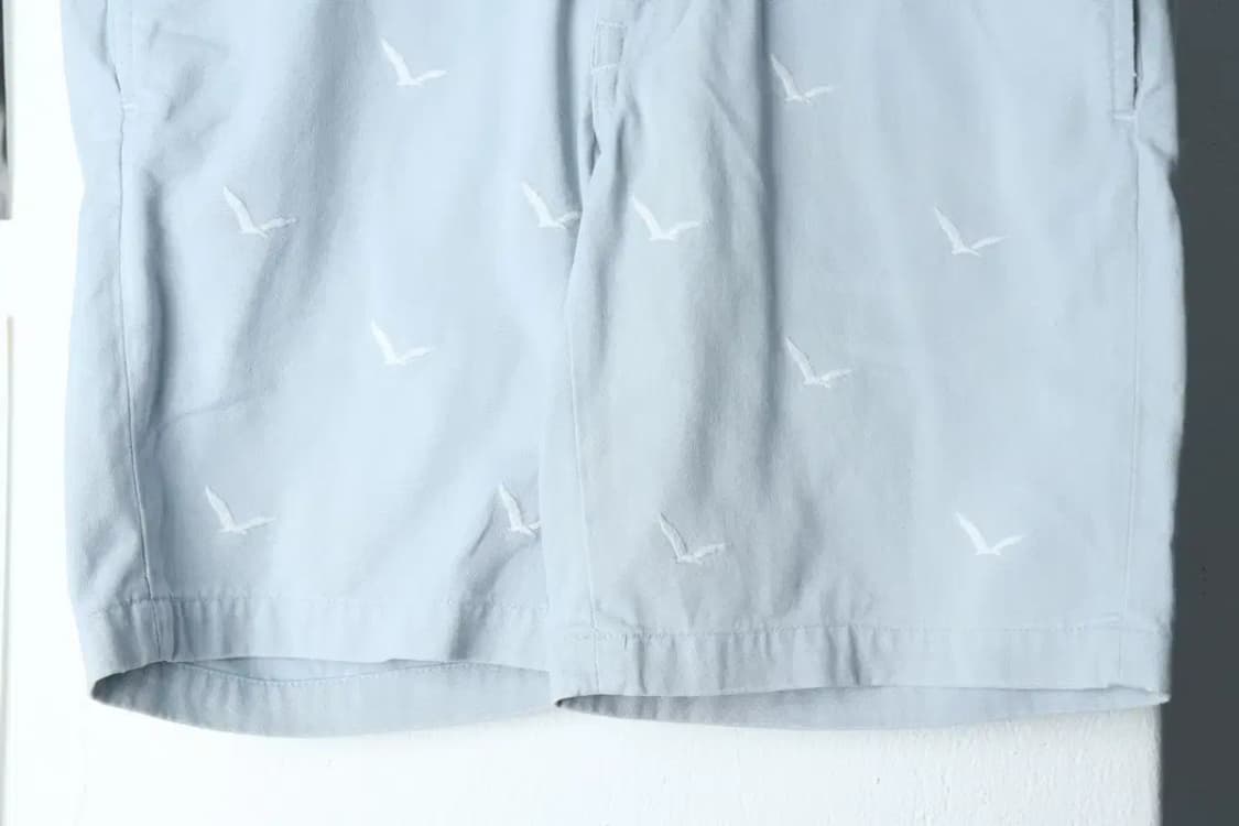 (L-XL) 폴로 랄프로렌 반바지 팬츠 자수패턴 연블루 면-1D49 상품이미지4