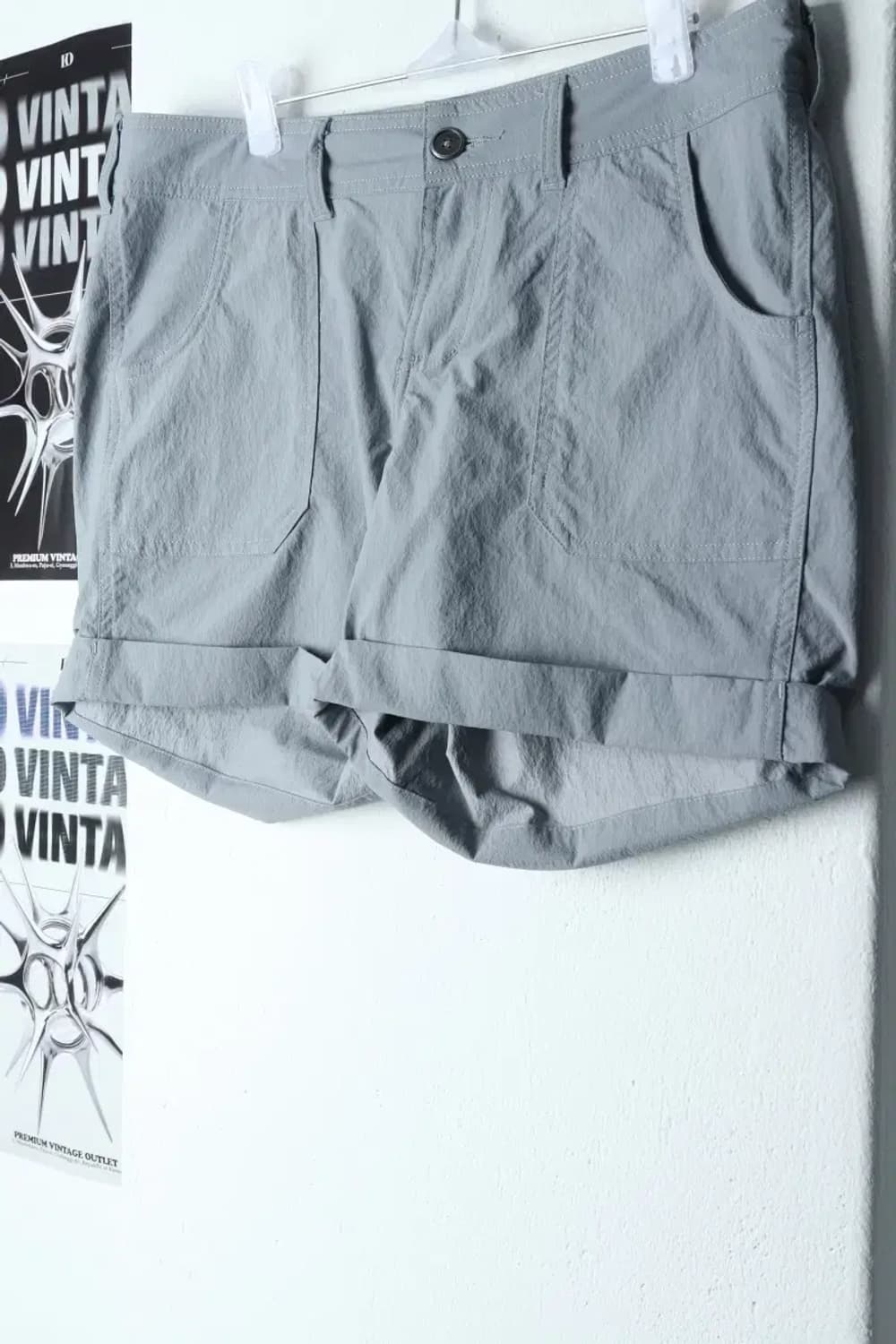 W(2XL) 노스페이스 반바지 팬츠 빅사이즈 그레이 우븐-1D4B 상품이미지1