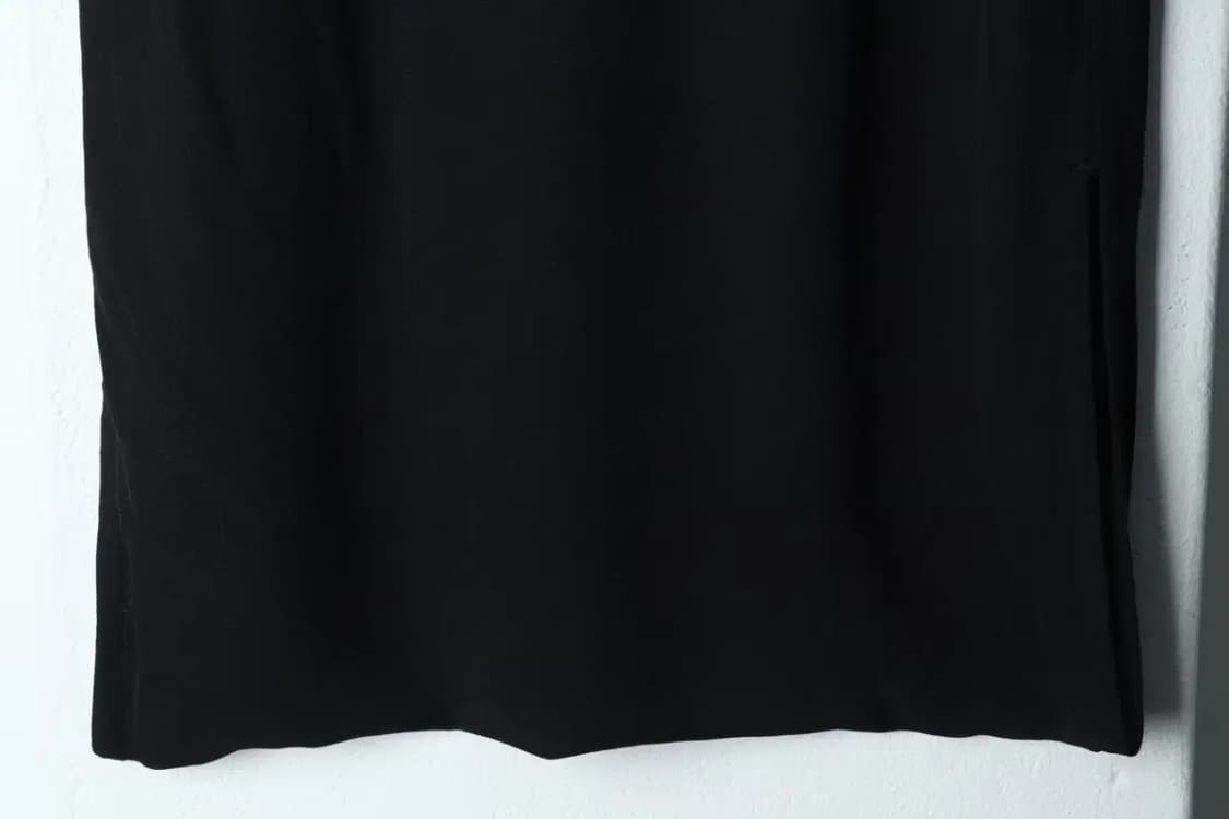 W(M-L) 코스 스커트 치마 블랙 무지 롱-1D9A 상품이미지4