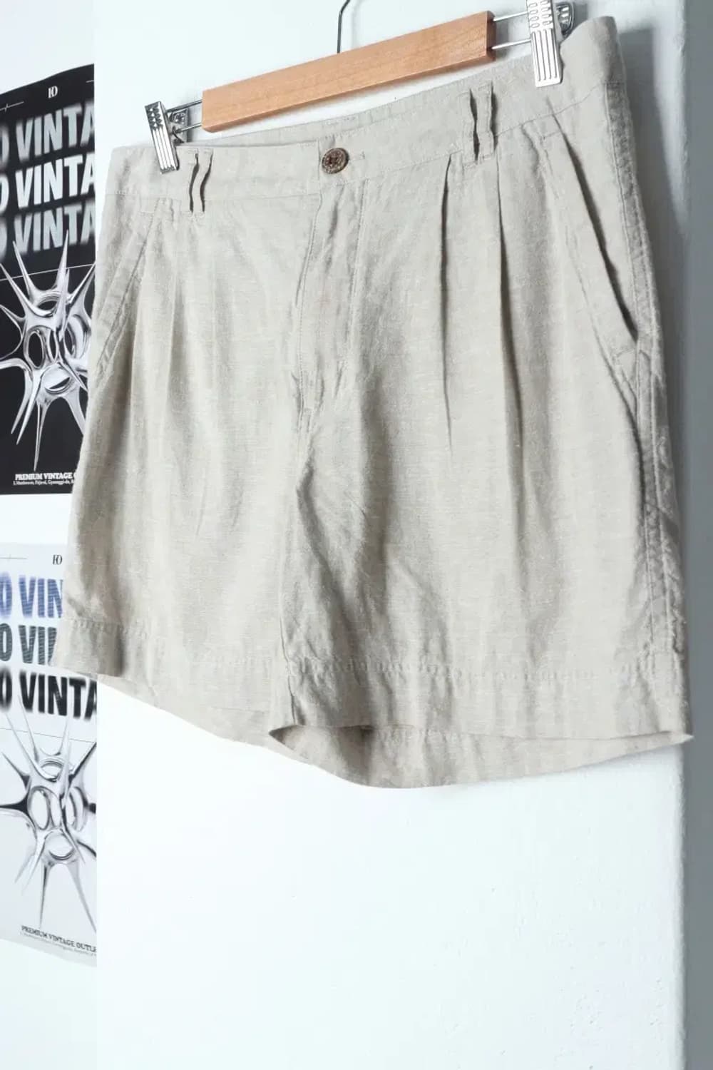 (L-XL) 파타고니아 반바지 팬츠 사용감 아이보리 면-1DB6 상품이미지1