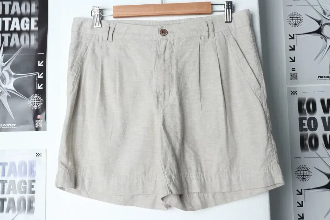 (L-XL) 파타고니아 반바지 팬츠 사용감 아이보리 면-1DB6 상품이미지2