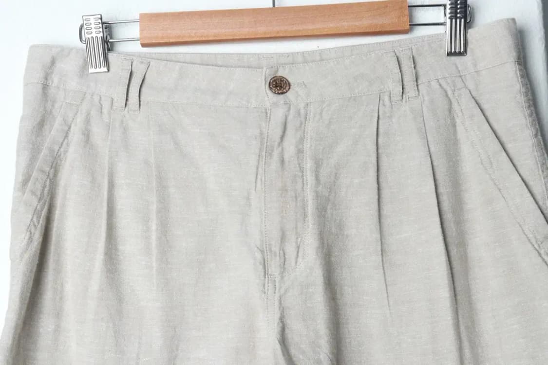 (L-XL) 파타고니아 반바지 팬츠 사용감 아이보리 면-1DB6 상품이미지3