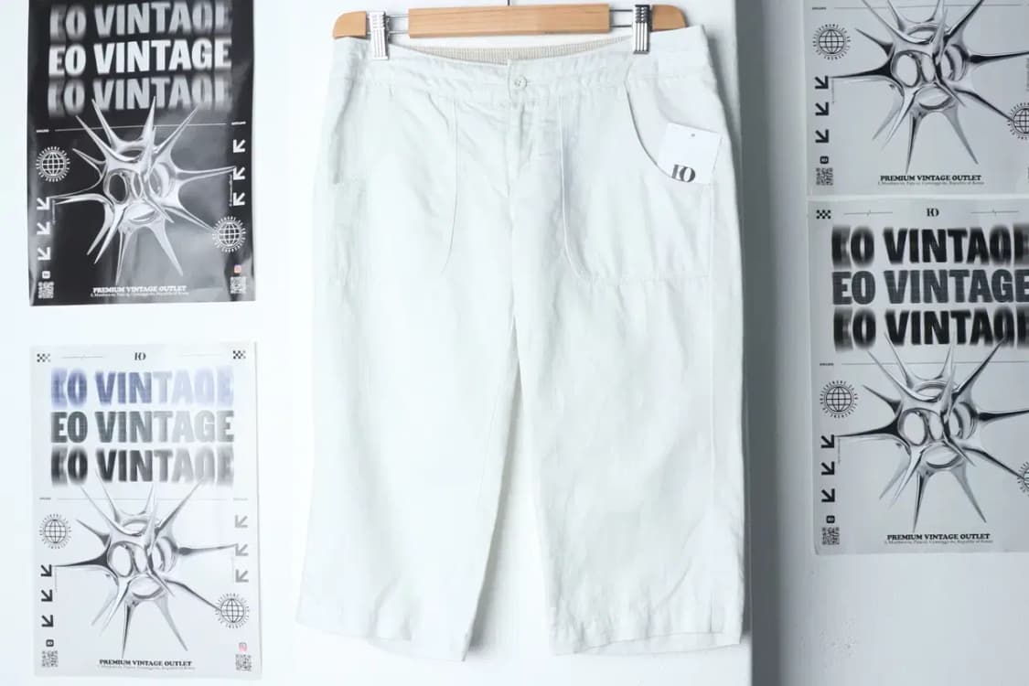 W(L-XL) 노스페이스 반바지 팬츠 화이트 부 면-1DB7 상품이미지2