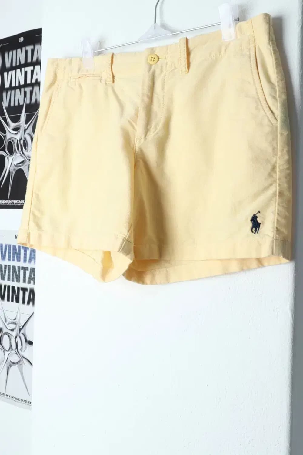 W(L-XL) 폴로 랄프로렌 반바지 팬츠 노랑 면 숏-1DBF 상품이미지1