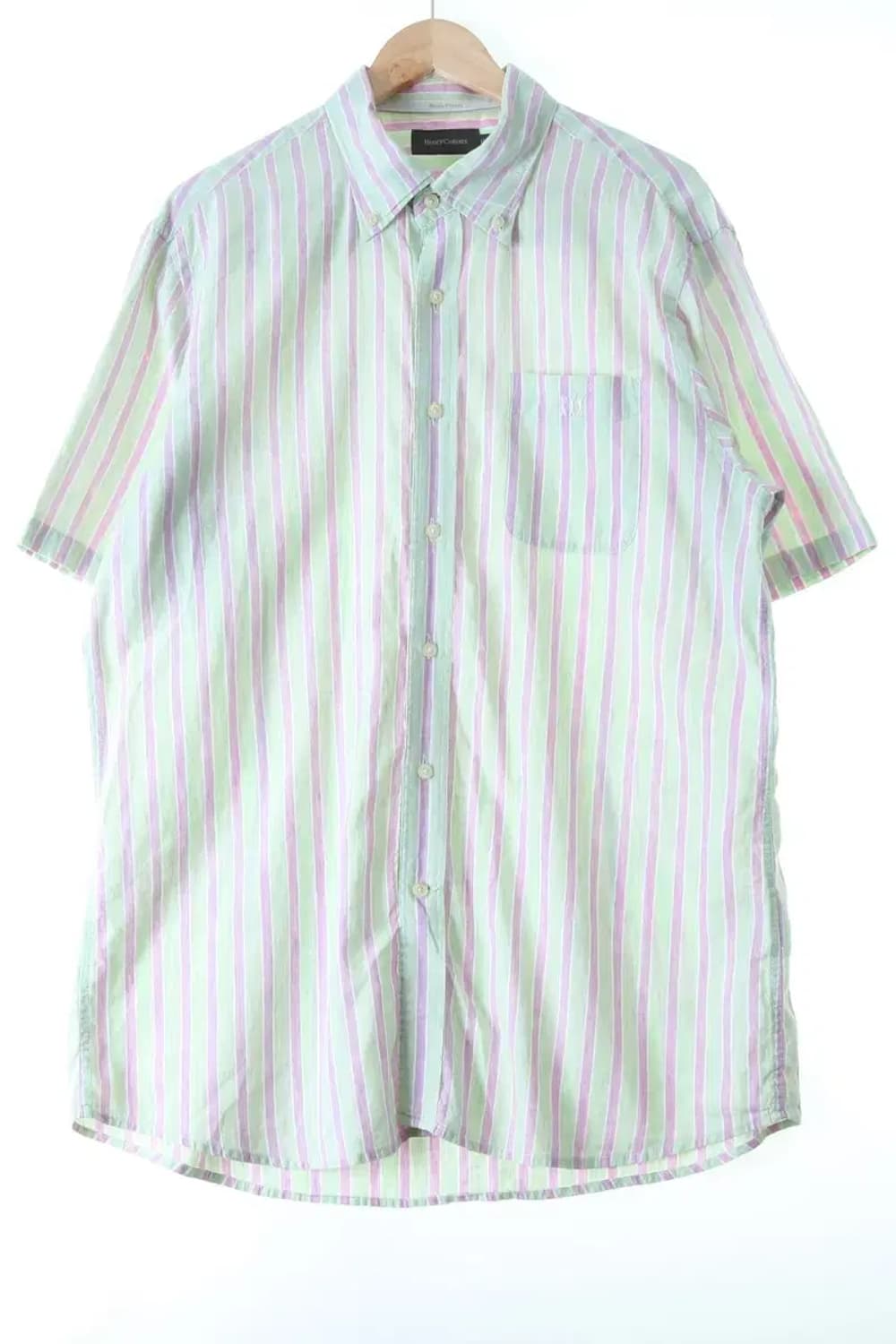 (2XL-3XL) 헨리코튼 반팔셔츠 남방 빅사이즈 린넨 마-13E7D 상품이미지1