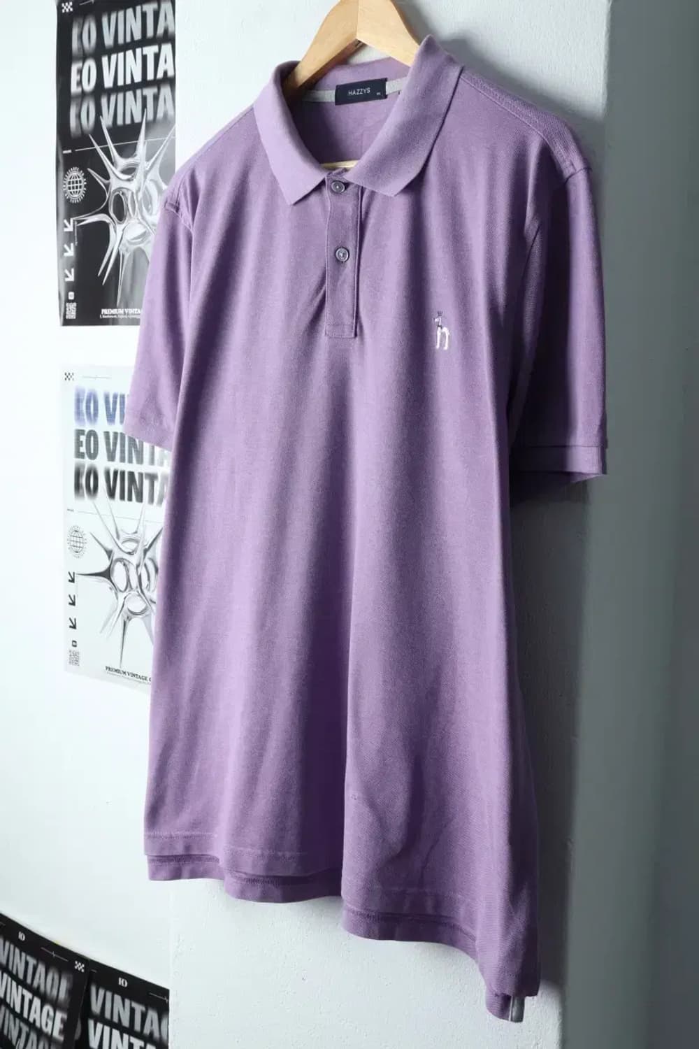 (3XL) 헤지스 반팔 카라 티셔츠 빅사이즈 작은데미지-13EF8 상품이미지1