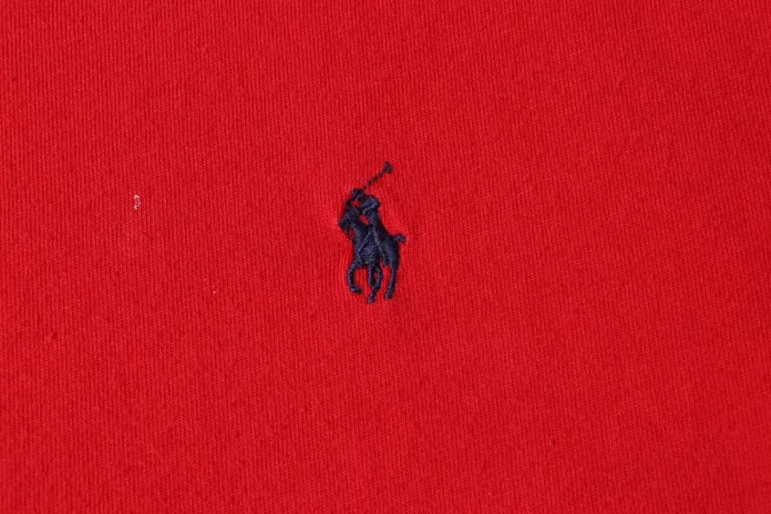 (L-XL) 폴로 랄프로렌 반팔 티셔츠 부분얼룩 레드 포니-13F54 상품이미지5