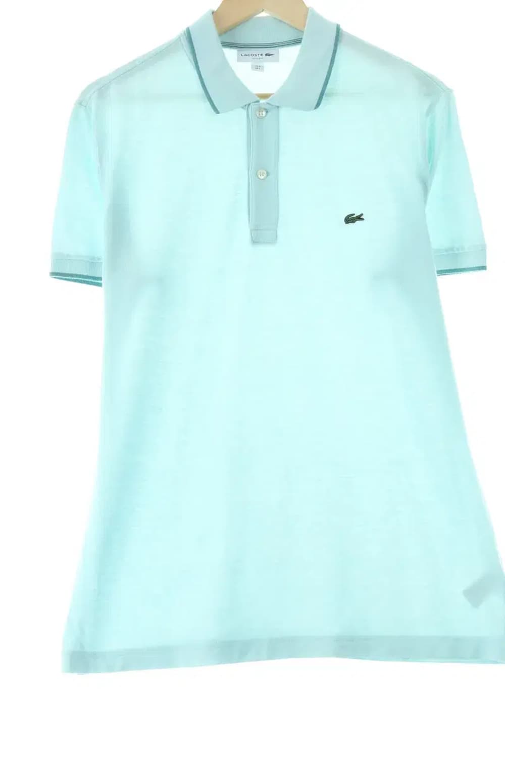 (L-XL) 라코스테 반팔 카라 티셔츠 연블루 올드스쿨-13FC0 상품이미지1