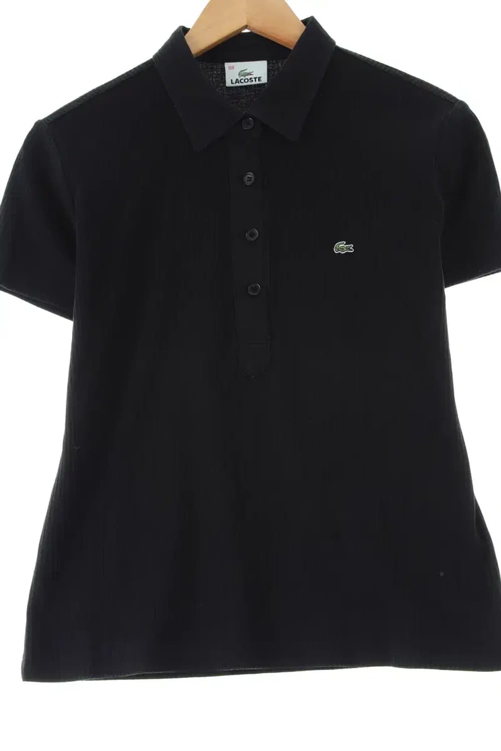 W(XL) 라코스테 반팔 카라 티셔츠 블랙 골댄 올드스쿨-13FDB 상품이미지1