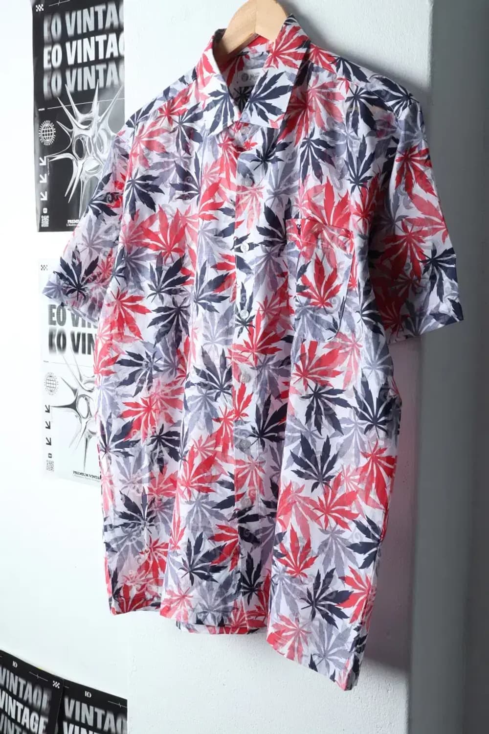 (XL-2XL) 브랜드빈티지 반팔셔츠 남방 하와이안 여름소재-141D3 상품이미지1