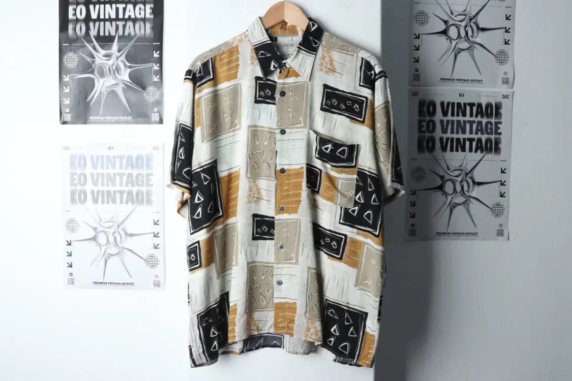(L-3XL) 브랜드빈티지 반팔셔츠 남방 작은데미지 하와이안-141D7 상품이미지2