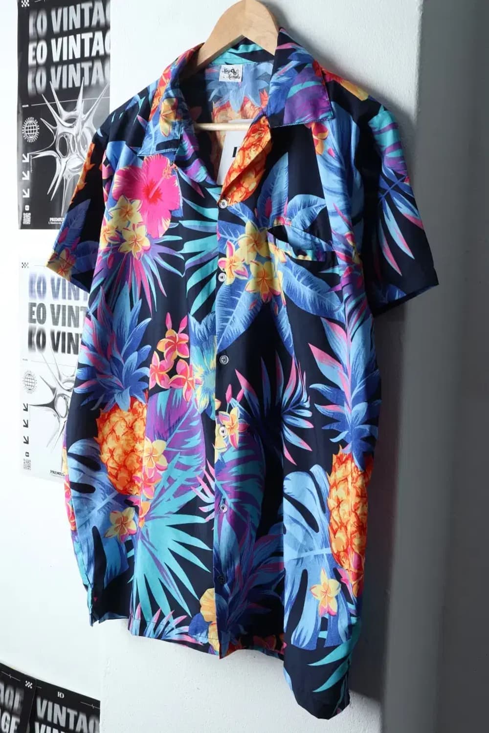 (L-2XL) 브랜드빈티지 반팔셔츠 남방 하와이안 올드스쿨-141D8 상품이미지1