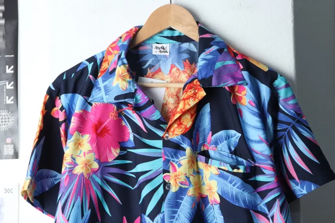 (L-2XL) 브랜드빈티지 반팔셔츠 남방 하와이안 올드스쿨-141D8 상품이미지3