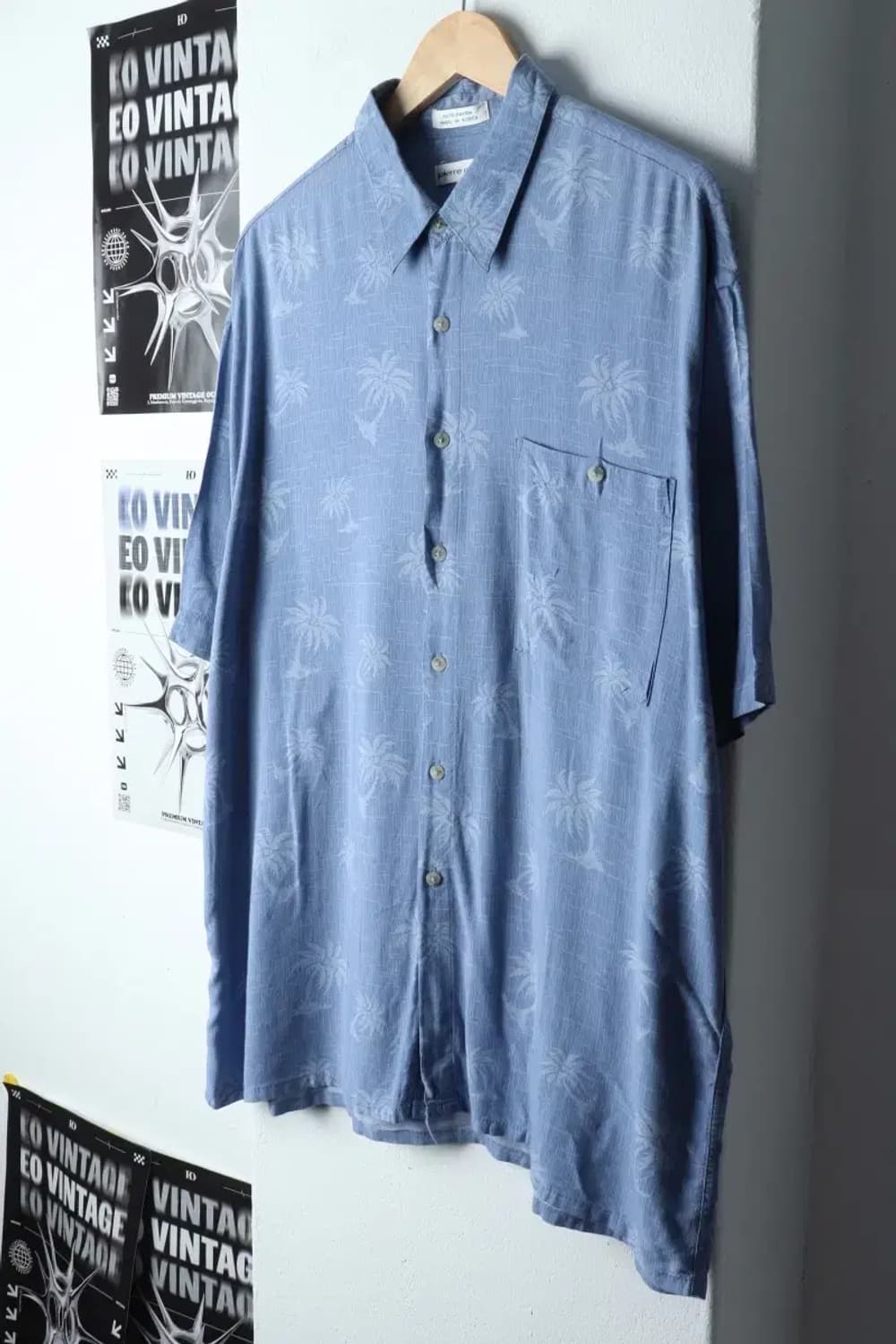 (XL-2XL) 피에르가르뎅 반팔셔츠 남방 블루 하와이안-141DF 상품이미지1