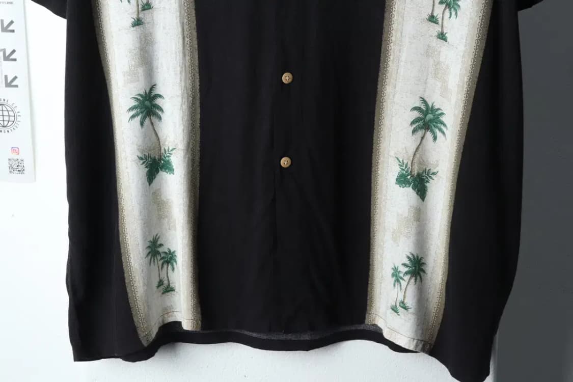 (XL-2XL) 브랜드빈티지 반팔셔츠 남방 블랙 하와이안-141E3 상품이미지4