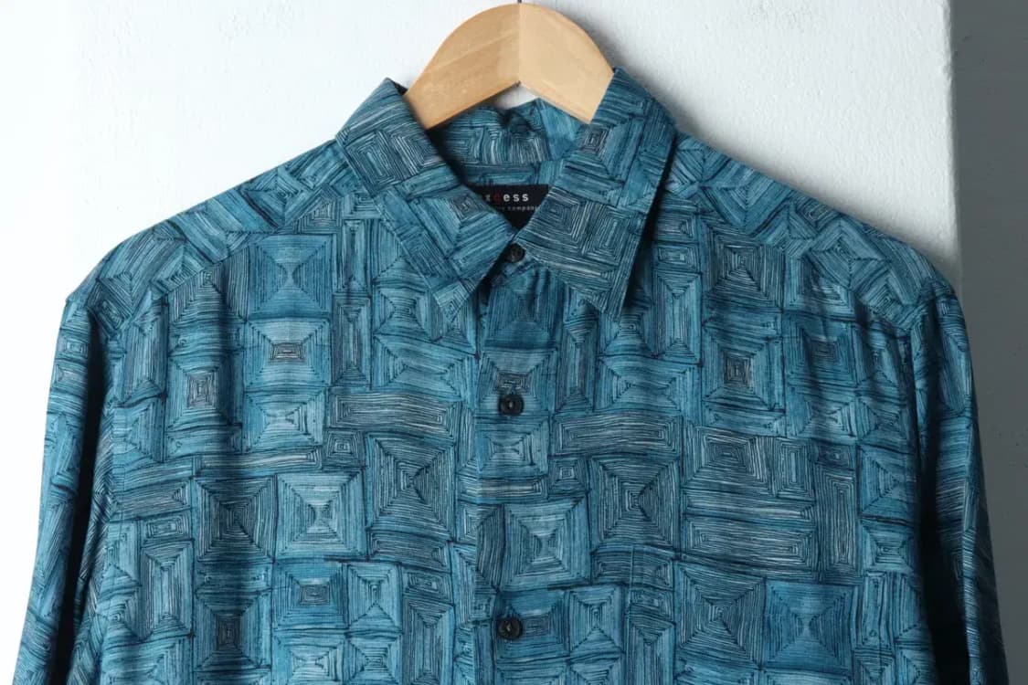 (M-2XL) 브랜드빈티지 반팔셔츠 남방 블루 하와이안-141EB 상품이미지3