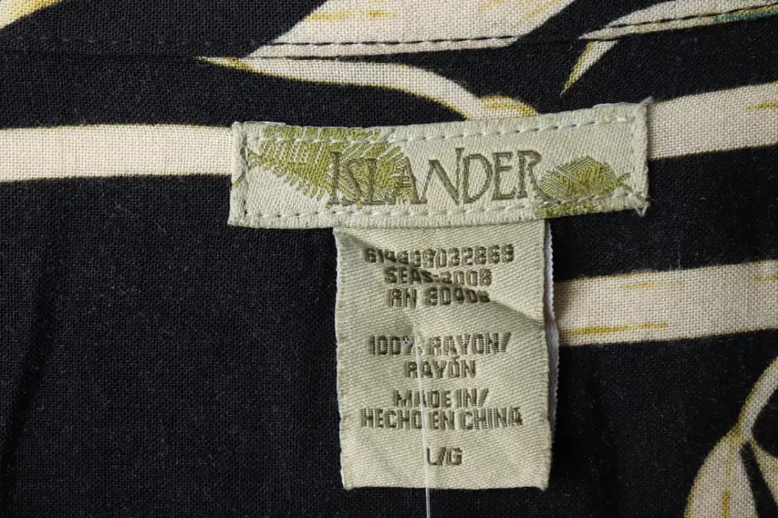 (L-2XL) 브랜드빈티지 반팔셔츠 남방 블랙 하와이안-141F1 상품이미지5