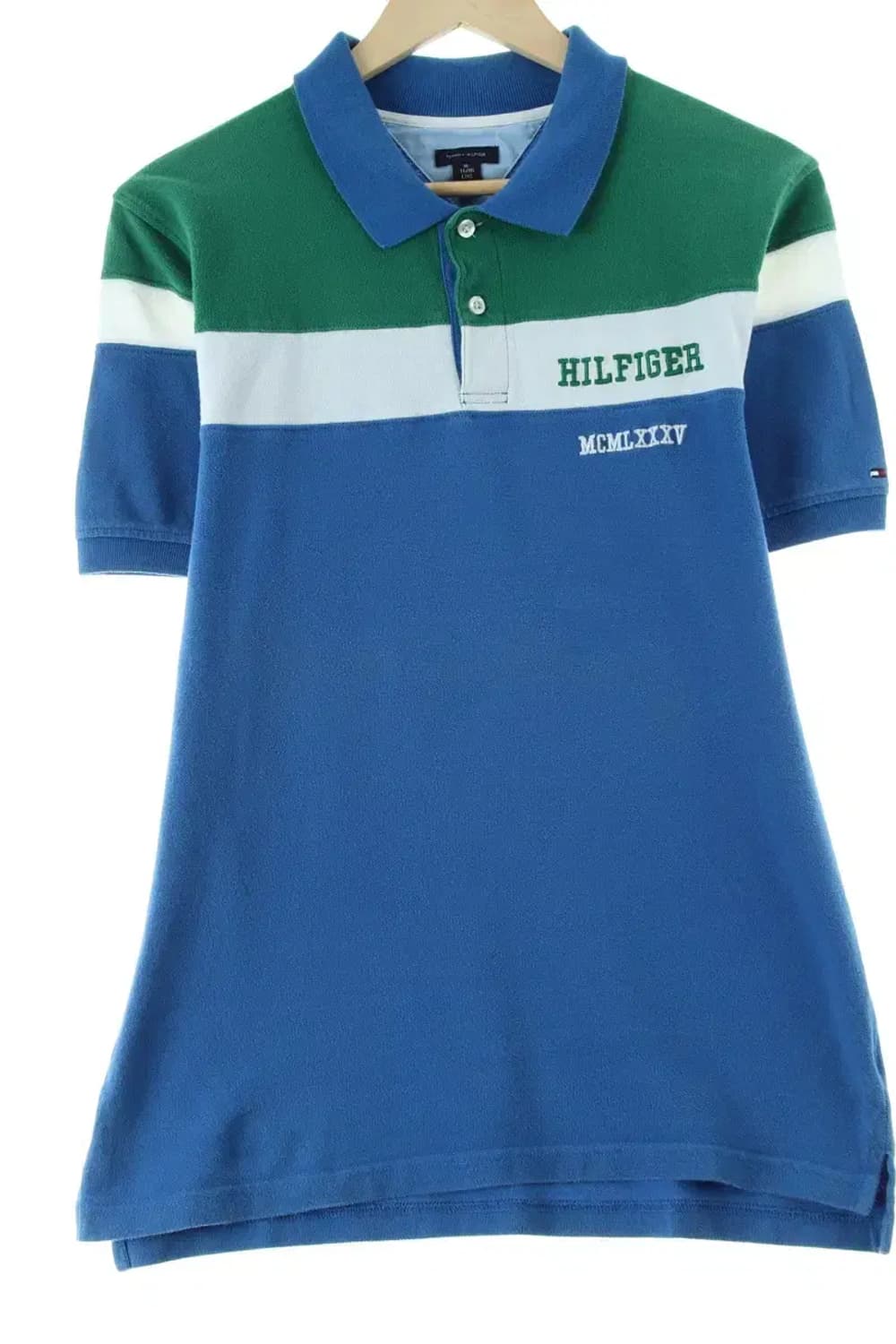 (XL) 타미힐피거 반팔 카라 티셔츠 컬러믹스 올드스쿨-140DF 상품이미지1