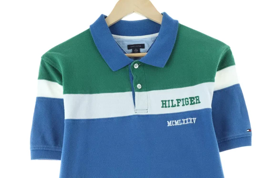 (XL) 타미힐피거 반팔 카라 티셔츠 컬러믹스 올드스쿨-140DF 상품이미지2