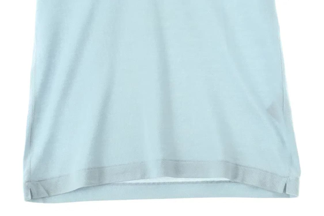 (S-M) 라코스테 반팔 카라 티셔츠 연블루 포켓 올드스쿨-140E2 상품이미지3
