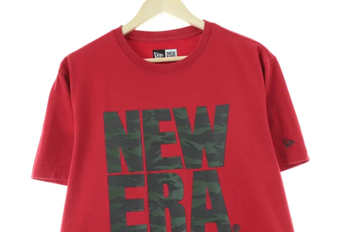 (2XL) 뉴에라 반팔 티셔츠 빅사이즈 레드 카모-140E7 상품이미지2