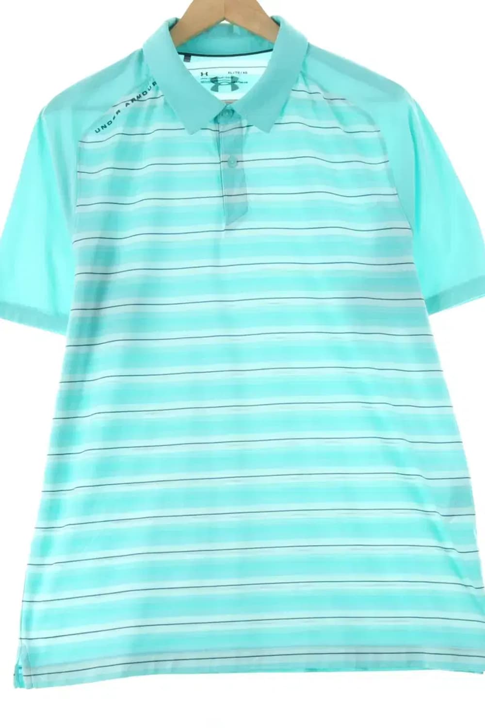 (XL-2XL) 언더아머 반팔 카라 티셔츠 기능성 스트라이프-140F2 상품이미지1