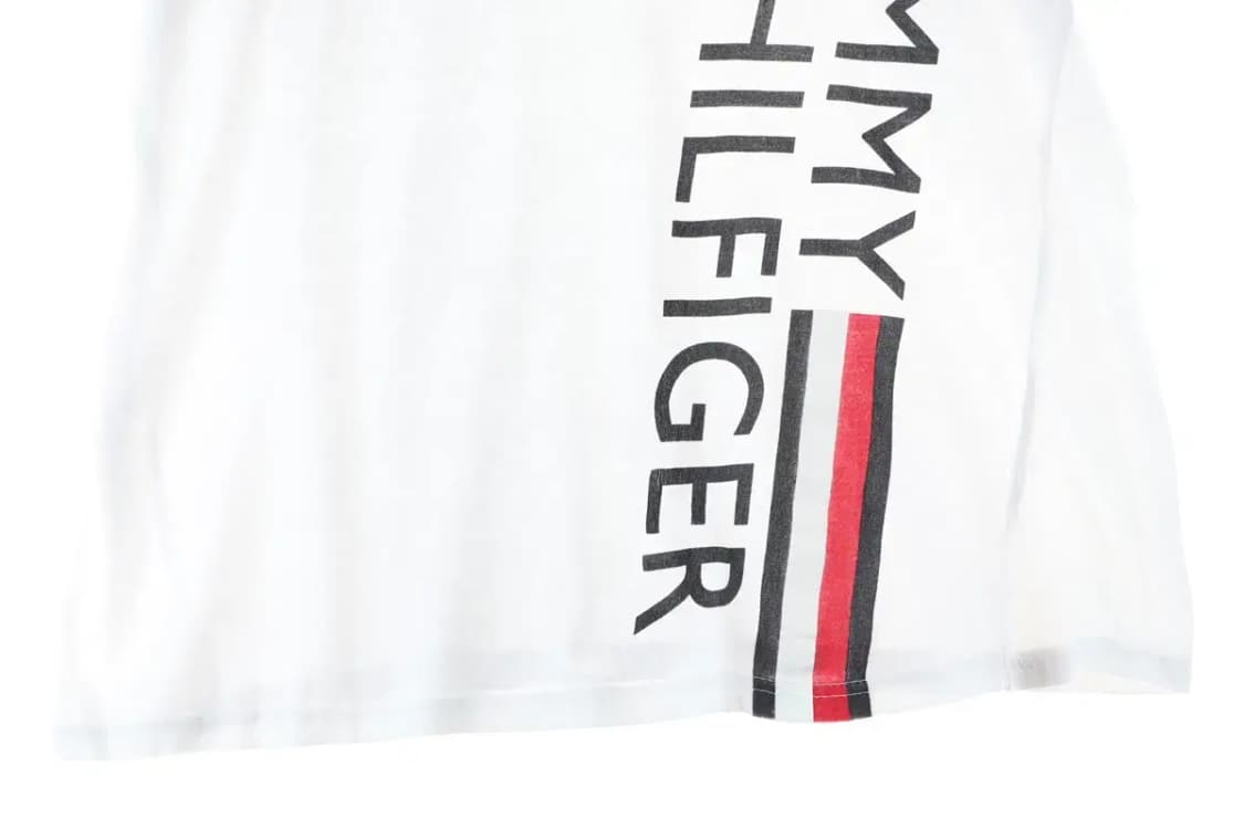 (XL) 타미힐피거 반팔 티셔츠 화이트 올드스쿨-140FB 상품이미지3