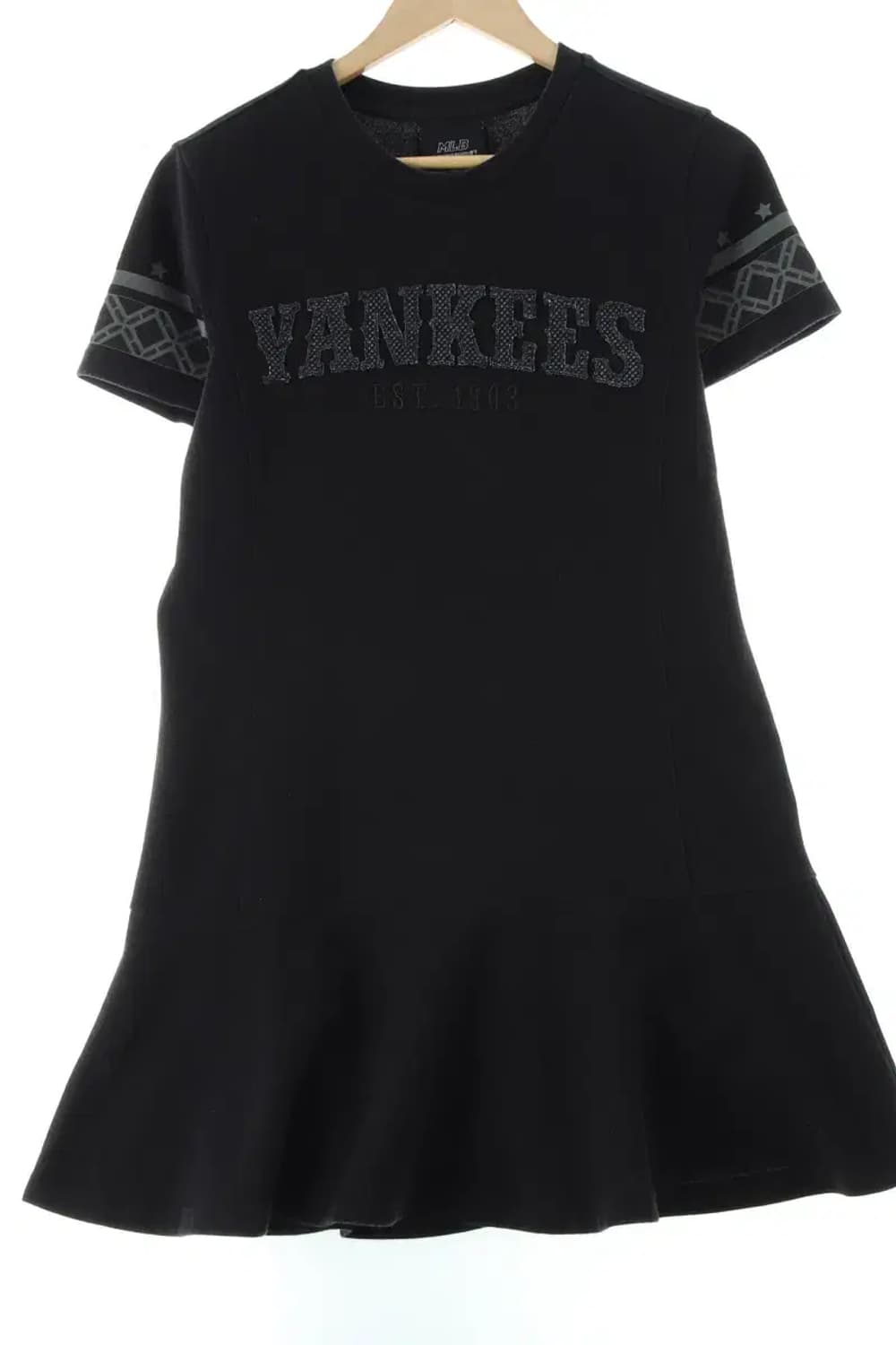 W(M) MLB 엠엘비 반팔 티셔츠 원피스 양키스 블랙-140FE 상품이미지1
