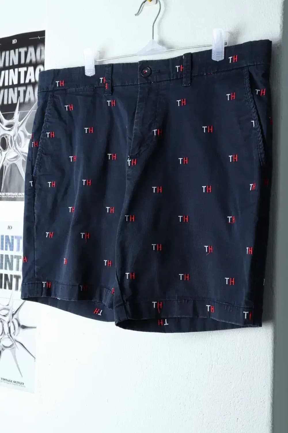 (2XL-3XL) 타미힐피거 반바지 팬츠 빅사이즈 네이비 면-1E0F 상품이미지1